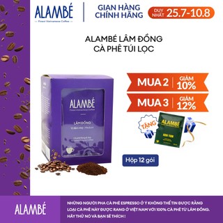 Cà phê phin giấy/ túi lọc Arabica & Robusta, cà phê kiểu ý,vị đắng sô-cô-la đen hương vani