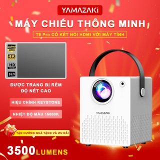 Máy chiếu mini Yamzaky T9 Pro hình ảnh sắc nét màn hình chiếu tối đa 120inch hệ điều hành androi 9.0, tích hợp sẳn loa