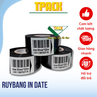 COMBO 10 CUỘN RUYBANG 30MM*122MM+ DÂY CUROA MÁY INDATE DY8- HP241B TPACK