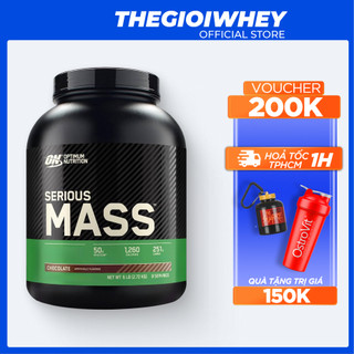 OptimumNutrition SERIOUS MASS 12lb (5.4kg) Sữa Tăng Cân, Tăng Cơ Cho Người Tập Gym Bổ Sung Đạm Calo
