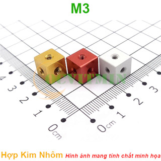 Đai Ốc Lập Phương 10x10x10mm Lỗ M3 Ecu Hợp Kim Nhôm