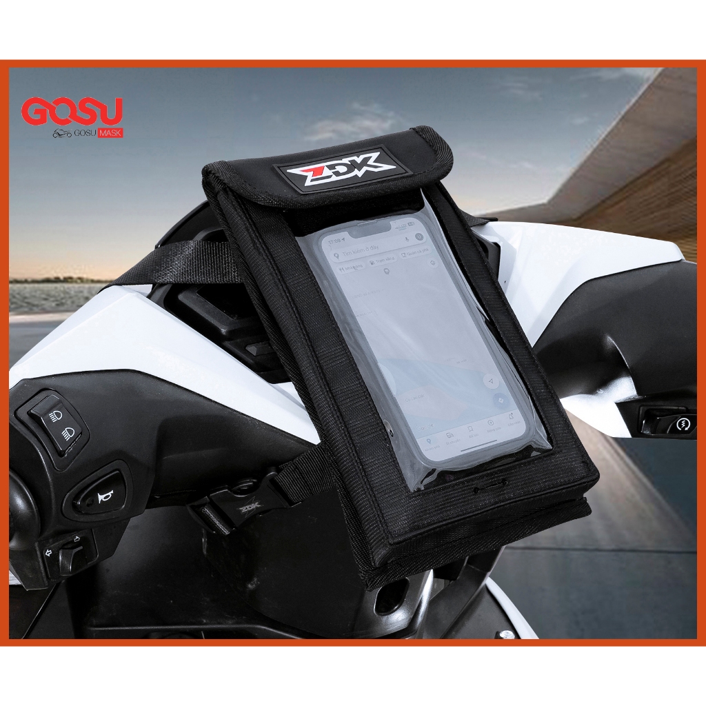 Túi treo xe máy zdk k1 dày dặn chống nước phù hợp cho shipper, grap, biker