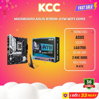 Mainboard Asus B760M-AYW WIFI DDR5 New - Hàng Chính Hãng, Bảo Hành 36 tháng