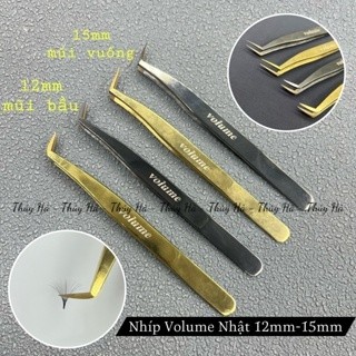 Nhíp volume gắp mi - nối mi 20d -30d nhật mũi 12mm và 15mm _dụng cụ nối mi thúy hà