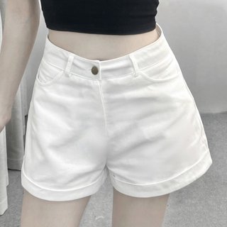 Quần short kaki cạp cao bigsize gập gấu quần đùi sắn gấu phong cách hàn quốc 128