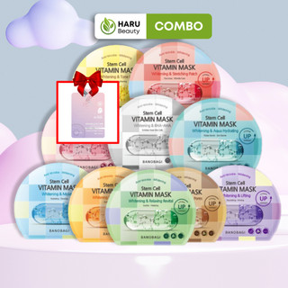 Combo 10 mặt nạ dưỡng da banobagi stem cell 30gr