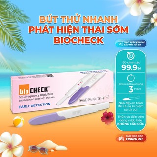 Bút thử thai sớm Biocheck chính xác 100% date 04.2025