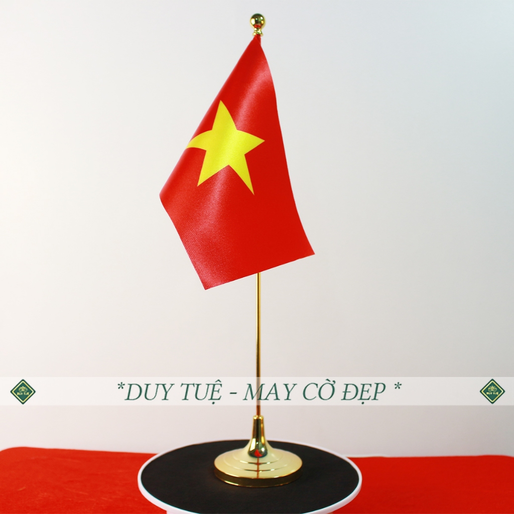 Cờ Để Bàn Việt Nam, Cờ để bàn các nước, Chất liệu thép mạ màu vàng sang trọng (M3)