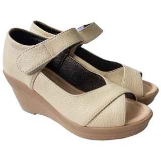  Giày Đế Xuồng Nữ BIGBEN Da Bò Thật Cao 7 Phân GĐX83 Fom nhỏ  