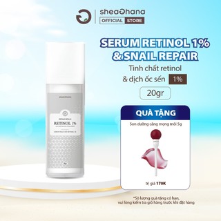 Retinol & dịch ốc sên SheaGhana Serum Retinol 1% and Snail Repair 20g