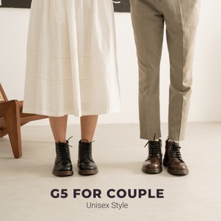 Giày DR Cổ Cao Da Microfiber Cao Cấp Có Khoá Shamong Vintage Made In Vietnam, Bảo Hành 1 Năm Mã G5