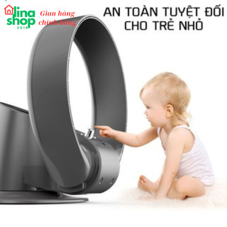Quạt không cánh KJapan CR-309 CR -305,quạt để bàn,treo tường màu đen Linashop 2018