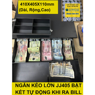 Ngăn kéo, két khay đựng tiền SIZE LỚN 10 KẸP 6 KẸP. Két thu ngân kết nối máy in hoá đơn bung tự động