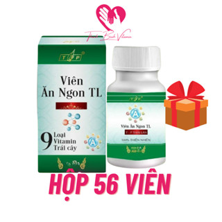 Viên Ăn Ngon TL 56 VIÊN, Siro Ăn Ngon Tăng Cân Cho Bé Từ 06 Tháng Tuổi Vitamin TP Thái LaN