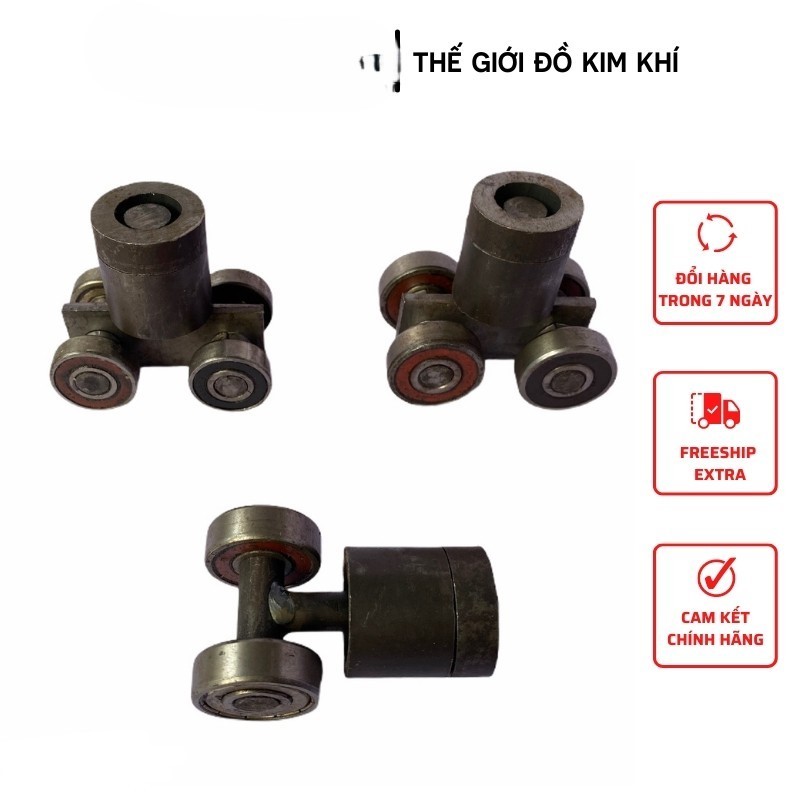 Bi treo cửa xếp 04 bánh,Bi treo cửa xếp xoay 360 độ loại 4 bánh 2 bánh bi treo cửa lùa