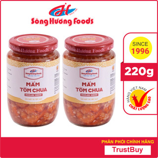 2 Hũ Mắm Tôm Chua Sông Hương Foods Hũ 220g - Nấu bún bò , chấm xoài , chấm thịt luộc , kho thịt