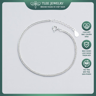 Lắc tay bạc nữ tlee mắt kết cá tính basic tlee jewelry lt0104