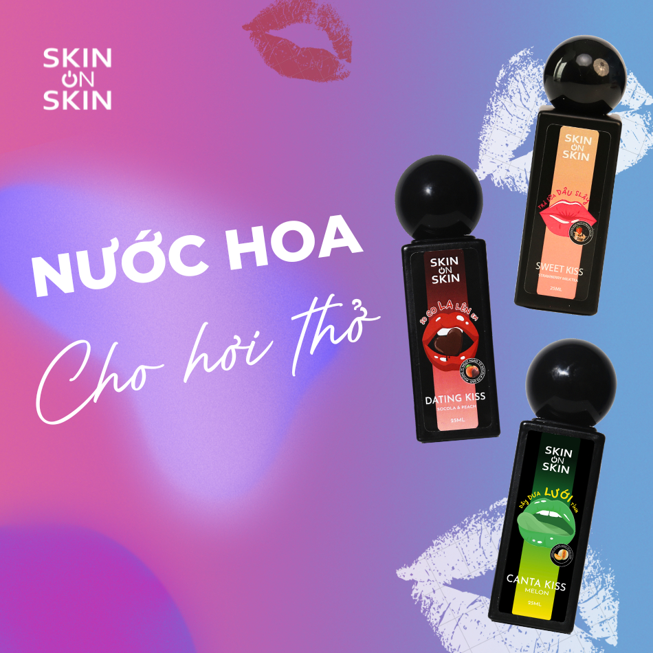 Combo 3 Xịt Thơm Miệng Skin On Skin Hương Vị Trái Cây Thơm Mát Mùi Bạc Hà Dung Tích 25ml Dành Cho Nam Nữ