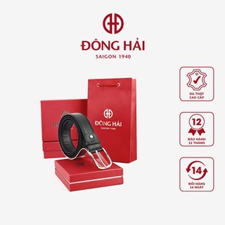 Dây nịt nam chất liệu da bò cao cấp đông hải khóa xỏ kim - nitkmpu380