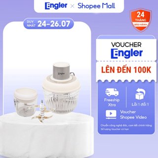 Combo Máy Xay Thịt Engler EL5146 – Xay Thịt, Cua, Cá, Đá , Rau, Củ, Tỏi, Ớt | Công Suất 500W | Cối To 2L & Cối Nhỏ 0,6L