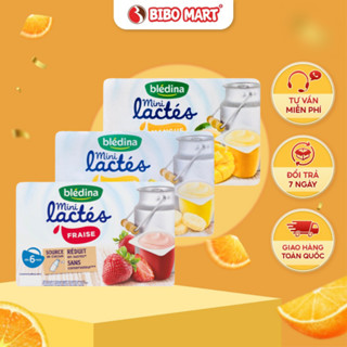 Sữa Chua Bledina Sữa Chua Nguội Vị Dâu Chuối Xoài Lê Bé Từ 6 Tháng Hàng Chính Hãng (6 Hộp)-Bibo Mart