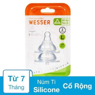 Núm vú Wesser (Cổ rộng) Size L vĩ 2 cái