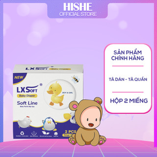 Tã dán/ Tã quần LXSoft 2 miếng/hộp - Bỉm organic siêu thấm hút - Không hăm tã
