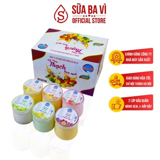 Sữa Chua Trái Cây Ba Vì - Zmilk - Hộp 12 Hũ