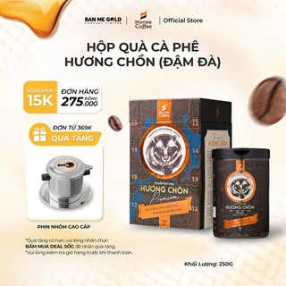  Hộp Quà Cà Phê Hương Chồn - 250g - Cafe Chồn Rang Mộc Nguyên Chất Chính Hãng Ban Me Gold - Honee Coffee