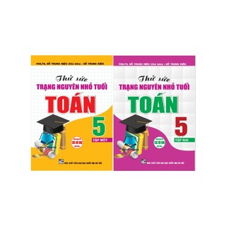 Sách - Combo Thử Sức Trạng Nguyên Nhỏ Tuổi Môn Toán Lớp 5 ( Tập 1 + Tập 2) - HA