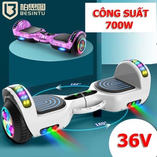 Xe điện cân bằng BESINTU kết nối Blutooth cho người lớn, trẻ em, pin lithium 36V, công xuất 700w,tốc độ 10 15km/h