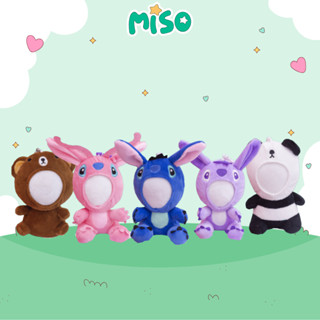 Gấu bông in ảnh Miso thú nhồi bông móc khoá gấu ghép mặt dễ thương làm qùa tặng