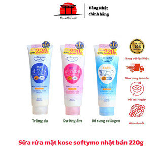 Sữa rửa mặt Kose Softymo Nhật Bản 220g