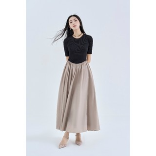 Đầm thiết kế phối màu eva de eva 24sdkt010o