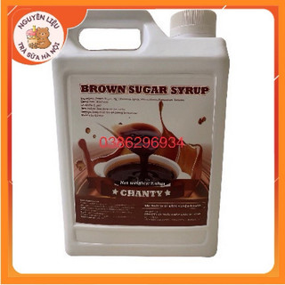 Siro Đường Đen Chanty 2,8 Lít/ Can - Nguyên Liệu Pha Chế Trà Sữa Trân Châu Đường Đen - Nguyên Liệu Trà Sữa Hà Nội