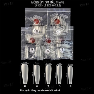 Móng úp lẻ size HSM nhám from thang gói nhỏ