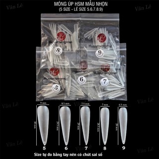 Móng úp lẻ size HSM nhám from nhọn gói nhỏ