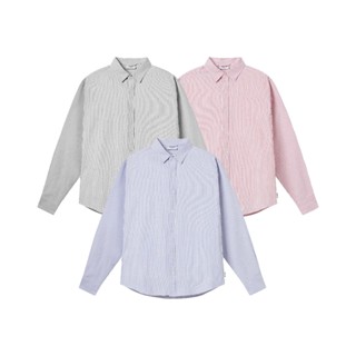 [Shopee Style] Áo Sơ Mi Tay Dài Nam Nữ Kẻ Sọc Teelab Local Brand Vải Oxford Cao Cấp SS047