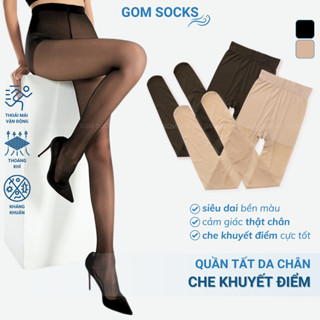 Quần tất nữ da tàng hình che khuyết điểm GOM SOCKS cao cấp, siêu mỏng, siêu dai, thon gọn chân - SA-1019