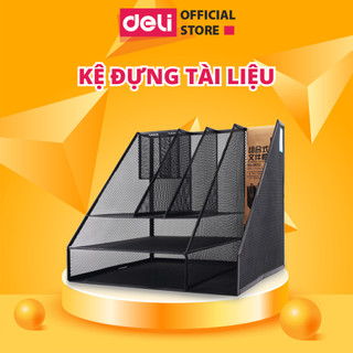 Kệ đựng tài liệu hồ sơ deli kệ kim loại bảo vệ tài liệu giấy tờ, kệ để đồ gọn gàng cho văn phòng