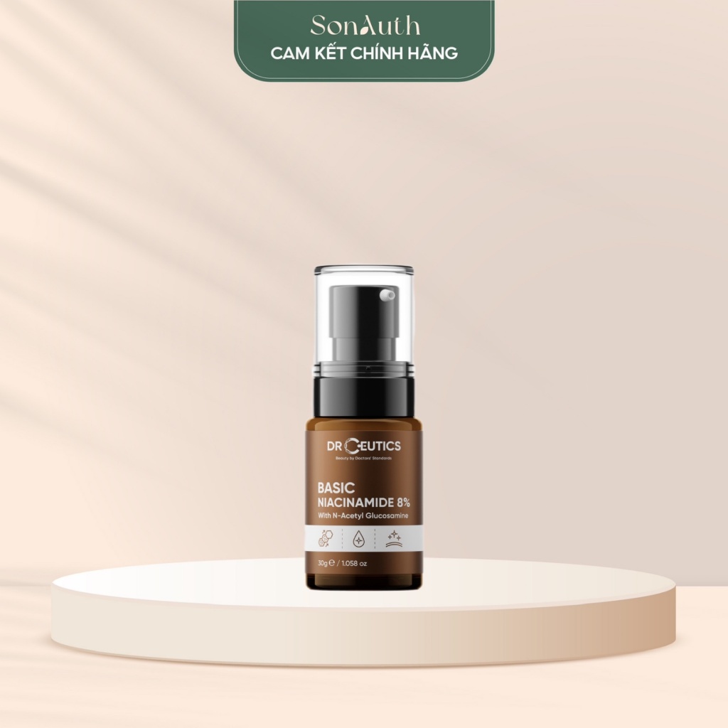 Tinh chất DrCeutics Basic B3 Niacinamide 8% Serum 30g