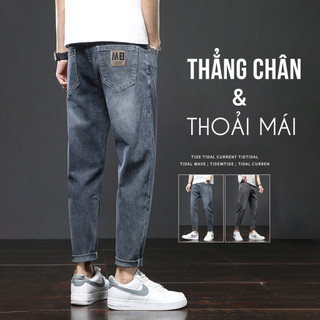 Quần Jean Nam Dài Ecollect M8 - Denim Co Giãn, Phom Rộng, Mặc Thoải Mái - QD05