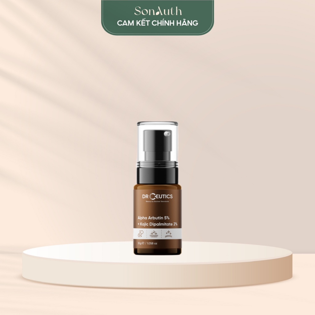 Tinh chất DrCeutics Alpha Arbutin 5% + Kojic Diphalmitate Serum 30g