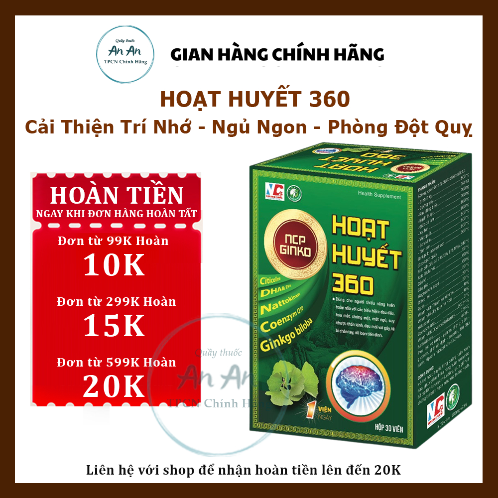 Hoạt Huyết Minh Não Khang Extra Giúp Hoạt Huyết Dưỡng Não Giúp Ngủ Ngon Giảm Rối Loạn Tiền Đình