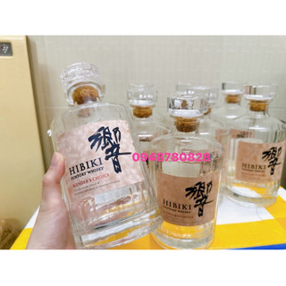 Vỏ chai rượu ngoại Hibiki Pha Lê. Xuất xứ Nhật Bản mới 99%