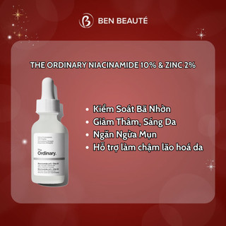 Serum Ngừa Mụn, Giảm Thâm The Ordinary Niacinamide 10% + Zinc 1% 30ml
