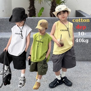 Áo Ba Lỗ Cho Bé Trai, Áo Sát Nách Cho Bé Hình Celine chất cotton xược mát, thấm mồ hôi