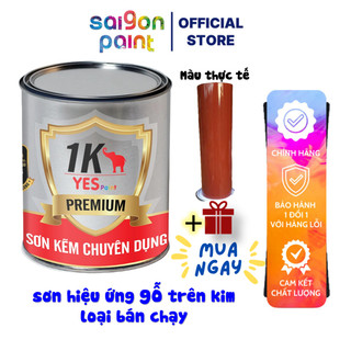 Sơn Màu Gỗ Hương 1K Yes Paint (800Gram) Mã 910 Sơn Đẹp, Bền Màu - Dolphinpaint.vn