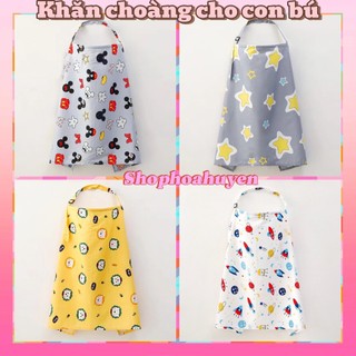Khăn choàng cho bé bú , Áo choàng cho con bú khi ra đường rất tiện lợi