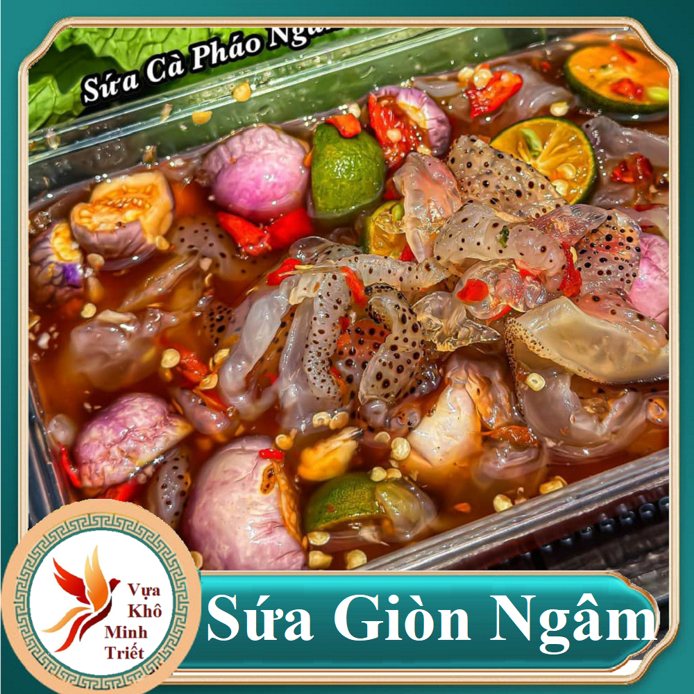 Sứa Ngâm Mắm Nhĩ Cà Tắc Cực Giòn Ngon 1 Hủ 750gr To Nhiều Sứa- VỰA KHÔ MINH TRIẾT